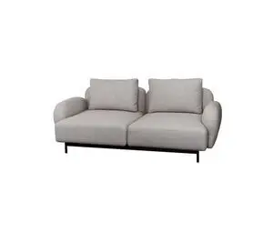 Cane-Line - Aura 2-pers. sofa m/lavt armlæn - Light brown, Cane-line Essence